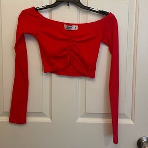 Tiger mist red crop top - never worn!